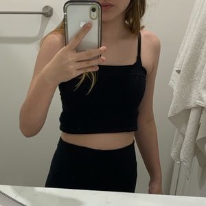 cute black tube top